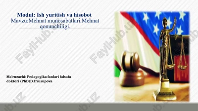 modul:ish yuritish va hisobot — PPTX