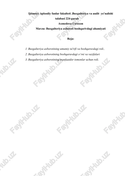 buxgalteriya axboroti — DOCX