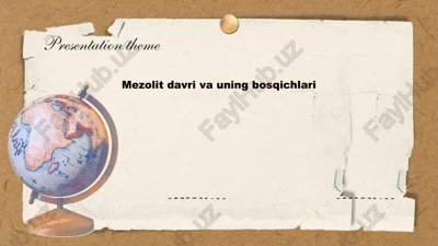 mezolit davri va uning bosqichlari — PPTX