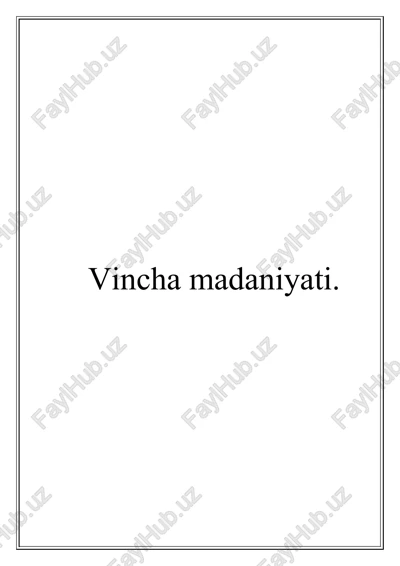vincha madaniyati — DOCX