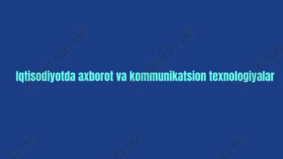 jahon it bozorining rivojlanish muammolari va tendensiyalari — PDF