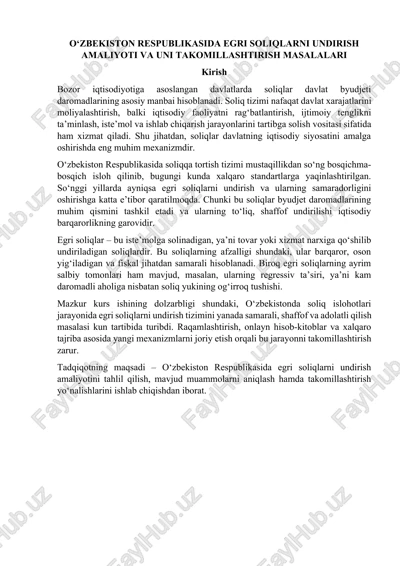egri soliqlar — DOCX