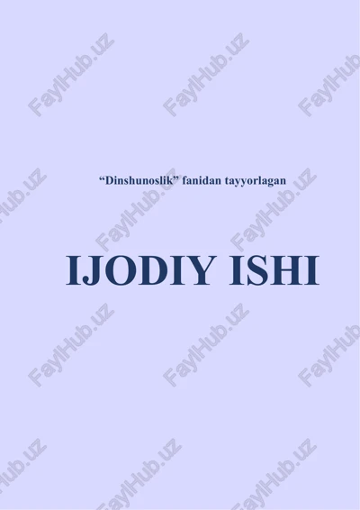 kiber makonda diniy e’tiqod targ‘iboti — DOCX