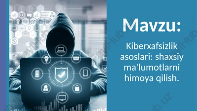kiberxafsizlik asoslari: shaxsiy ma'lumotlarni himoya qilish — PPTX