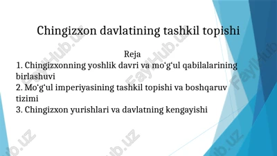 chingizxondavlatiningtashkiltopishi — PPTX