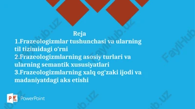 frazeologiya — PPTX