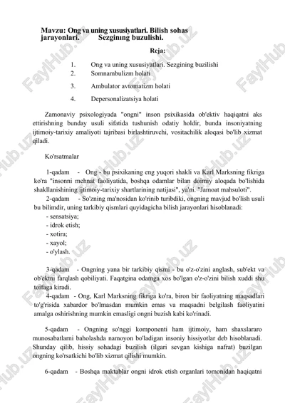 ong va uning xususiyatlari — DOC