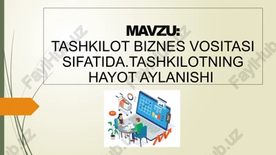 tashkilot biznes vositasi sifatida — PPTX