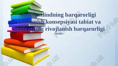 barqaror rivojlanish — PPTX
