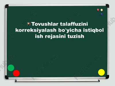undosh tovushni korreksiyalash — PPTX