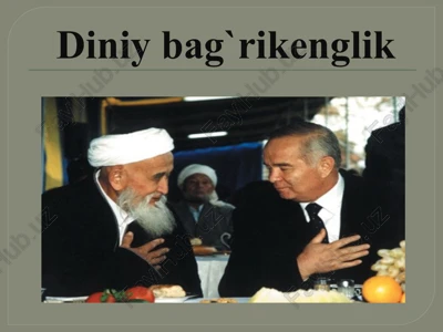 diniy bag'rikenglik — PPTX