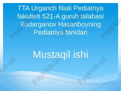 siydikyo'llarikasalliklaridiagnostikasi — PPTX