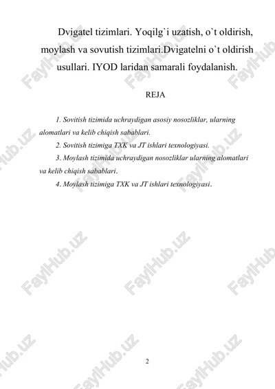sovitish tizimlari — DOCX