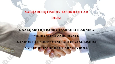 xalqaro iqtisodiy tashkilotlar — PPTX