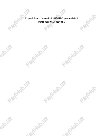 ishlab chiqarish jarayonini boshqarish su`niy intelektdan foydalanish — DOCX