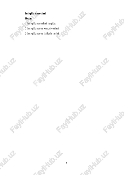 issiqlik nasoslari — DOCX