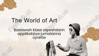 baslawısh klass oqıwshıların applikatsiya jumıslarına úyretiw — PPTX