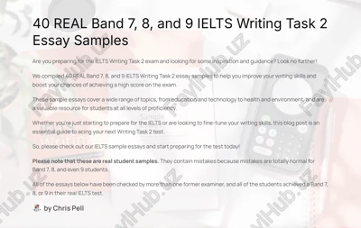 ielts writing task 2 essay samples — PDF