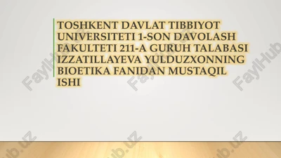 o’zbekistondagi skrining markazlari faoliyati — PPTX