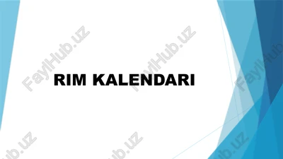 rim kalendari — PPTX