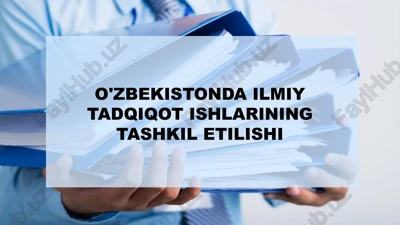 o'zbekistonda ilmiy tadqiqot ishlarining tashkil etilishi — PPTX