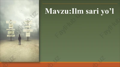 ilm sari yo‘l — PDF