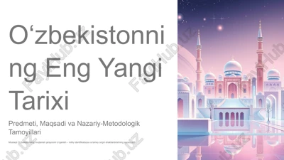 oʻzbekistonning eng yangi tarixi — PPTX