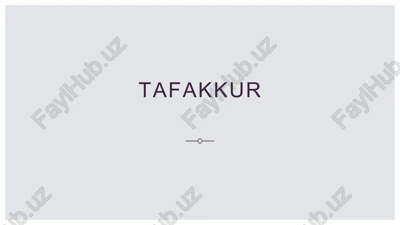 tafakkur — PPTX
