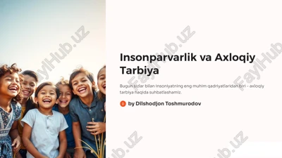 axloqiy tarbiya — PDF