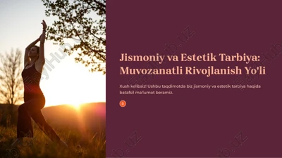 jismoniy va estetik tarbiya — PDF
