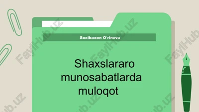 muloqotning asosiy tamoyillari va texnikalari — PPTX