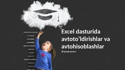 avtohisoblash uchun excel dasturi — PPTX