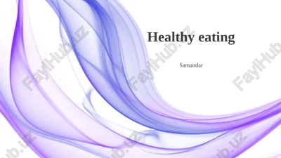healthy eating — PPTX
