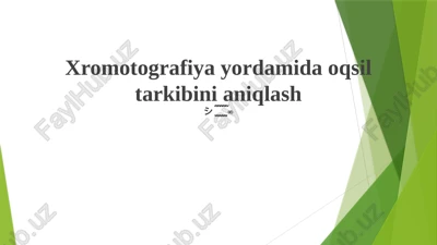 oqsil xromatografiyasi — PPTX
