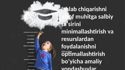 barqaror ishlab chiqarish amaliyotlari — PPTX