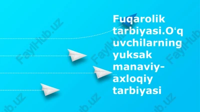 fuqarolik tarbiyasi — PPTX