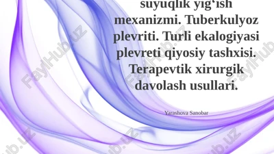 plevra suyuqligi — PPTX