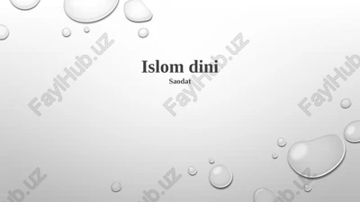 islom dini — PPTX