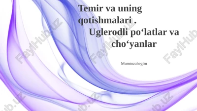 temir va uning qotishmalari — PPTX