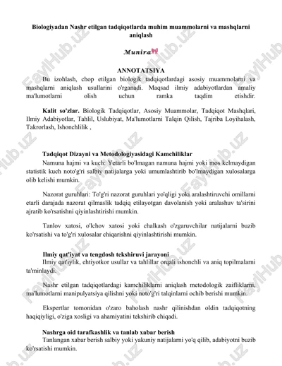 tadqiqot mashqlari — DOCX