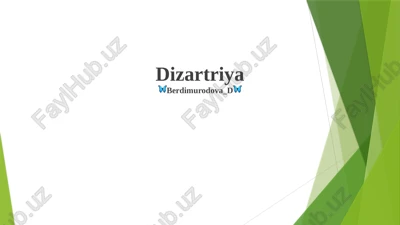 dizartriya — PPTX