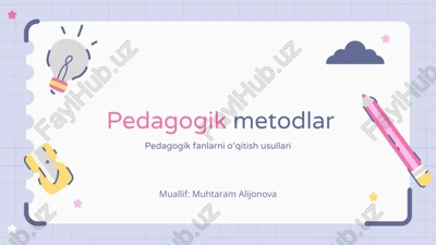pedagogik metodlar — PDF
