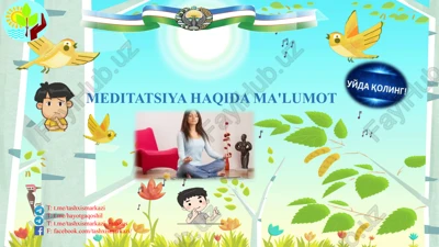 meditatsiya haqida ma'lumot — PPTX