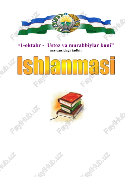 1-oktabr - ustoz va murabbiylar kuni — DOC