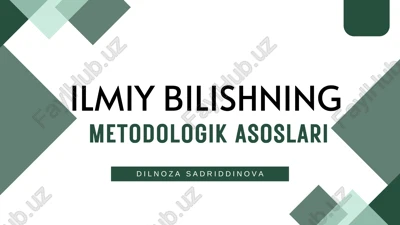 metodologik asoslari — PDF