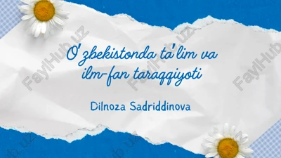 taʼlim va ilm-fan taraqqiyoti — PDF