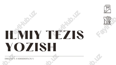 ilmiy tezis — PDF