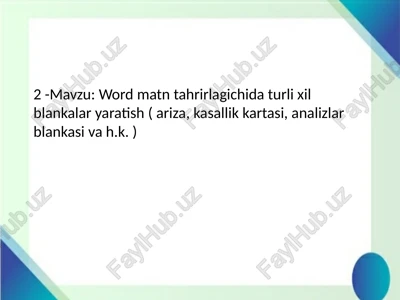 microsoft word — PPTX