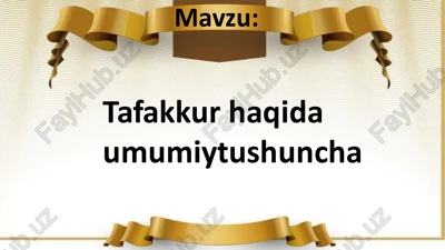 tafakkur haqida — PDF