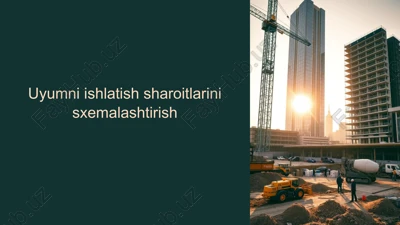 uyumni ishlatish sharoitlarini sxemalashtirish — PPTX